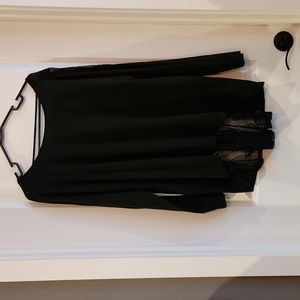 black tunic top